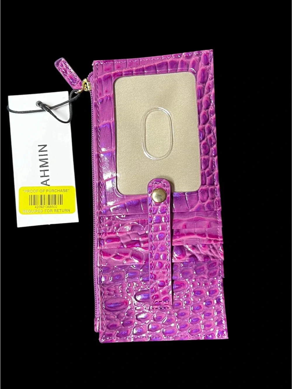 Brahmin: Marley Crossbody Purse and Credit Card Wallet in a Ultraviolet Purple